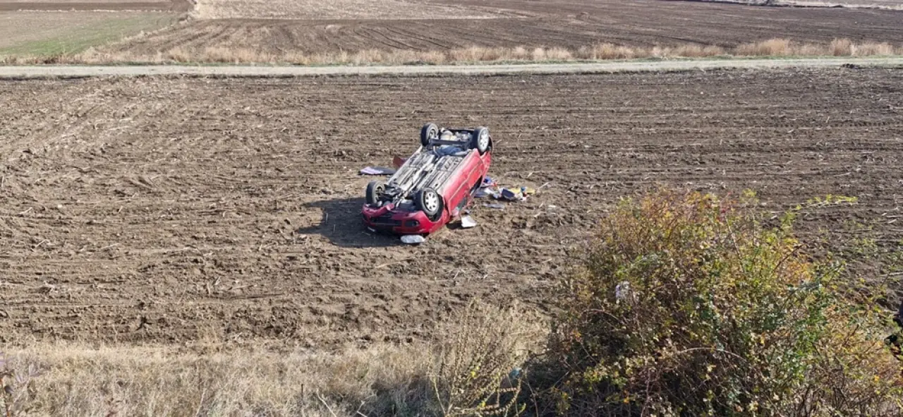 Otomobil Takla Attı: 1 Yaralı 1