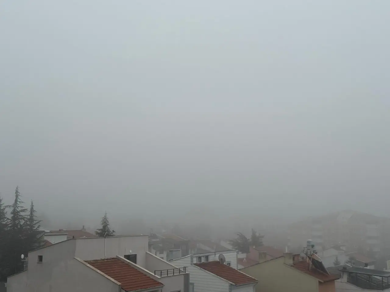 Çorum Güne Sisle Başladı 2