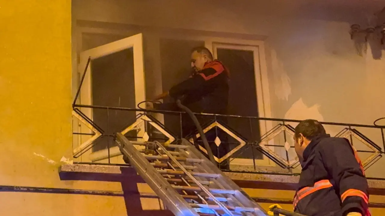 Apartmanda Korkutan Yangın 2