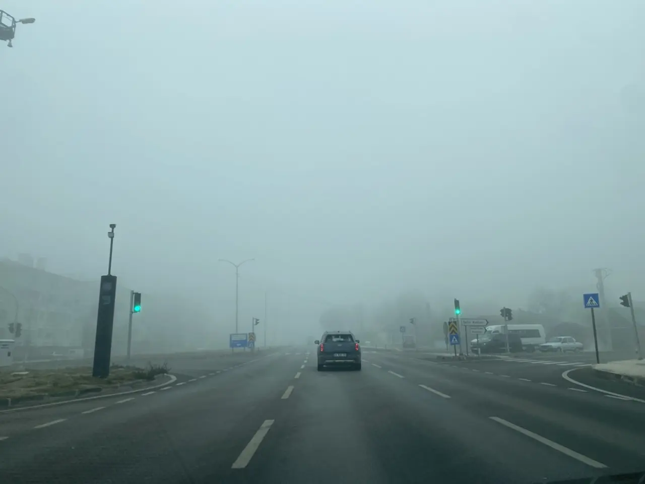 Yoğun Sis Ulaşımı Olumsuz Etkiledi 2