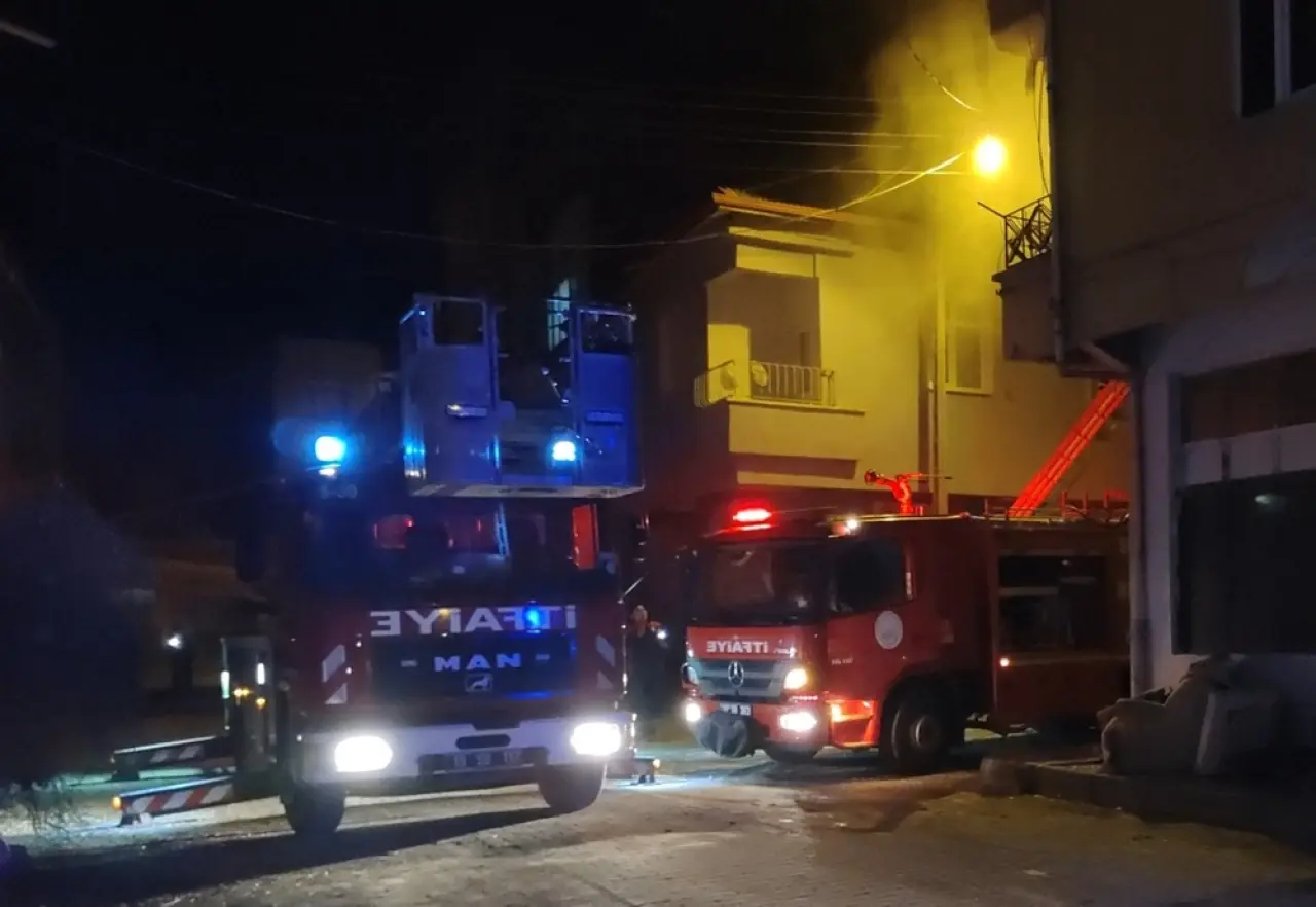 Apartmanda Korkutan Yangın 1