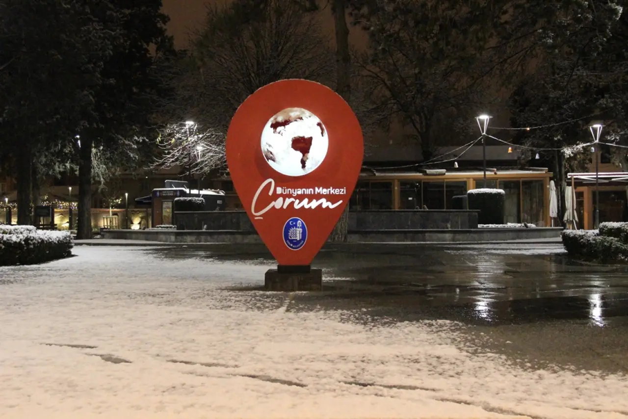 Çorum Beyaza Bürünüyor 5