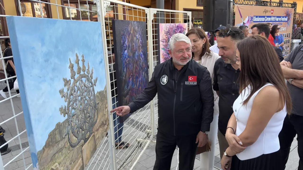 Çorum’un Güzelliklerini Tuvallere Taşıdılar 7
