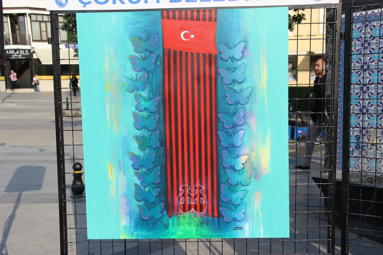 Çorum’un Güzelliklerini Tuvallere Taşıdılar 6
