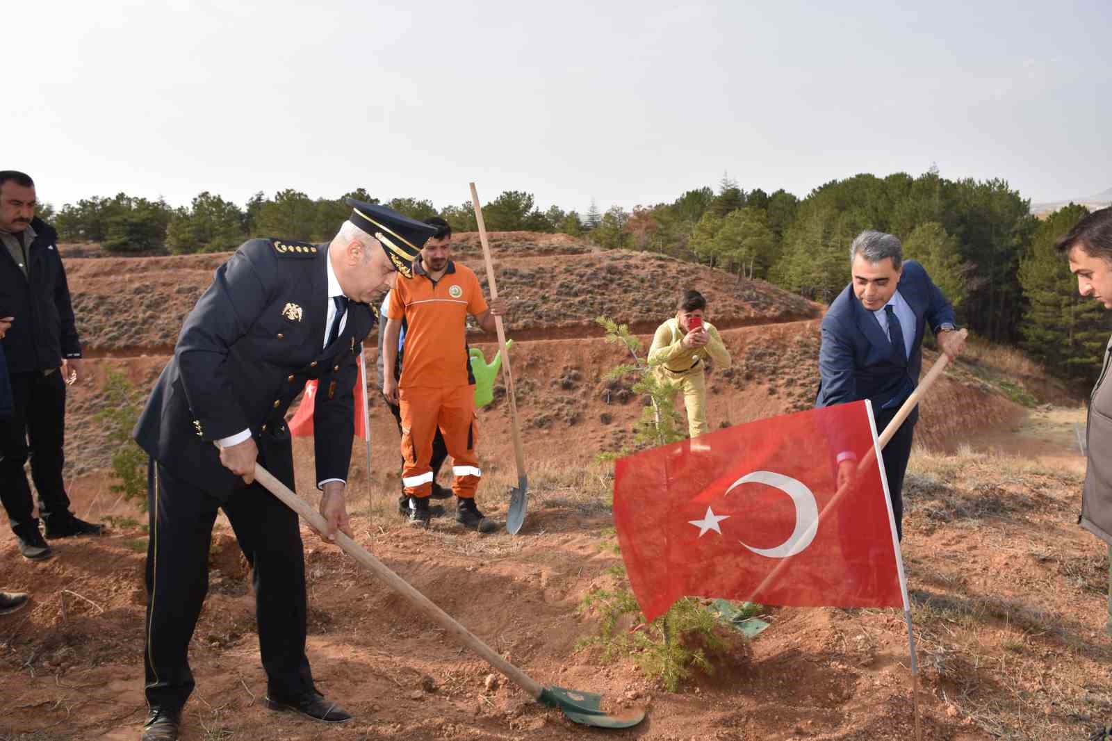 kirsehirde-sehitler-anisina-500-fidan-toprakla-bulustu